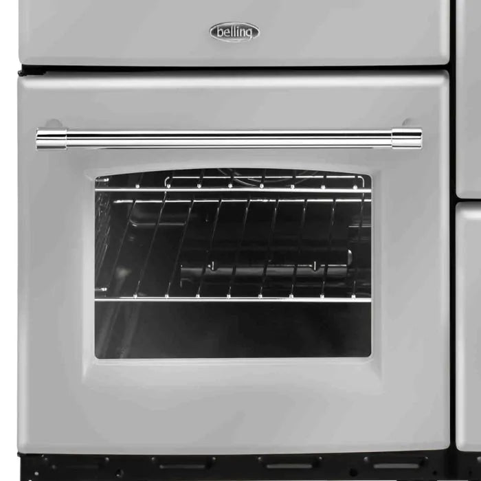 Belling farmhouse 110cm induction range cooker in silver 