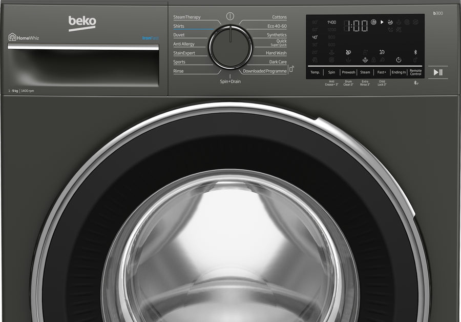 Beko B3W5941IG 9kg 1400 Spin IronFast Washing Machine