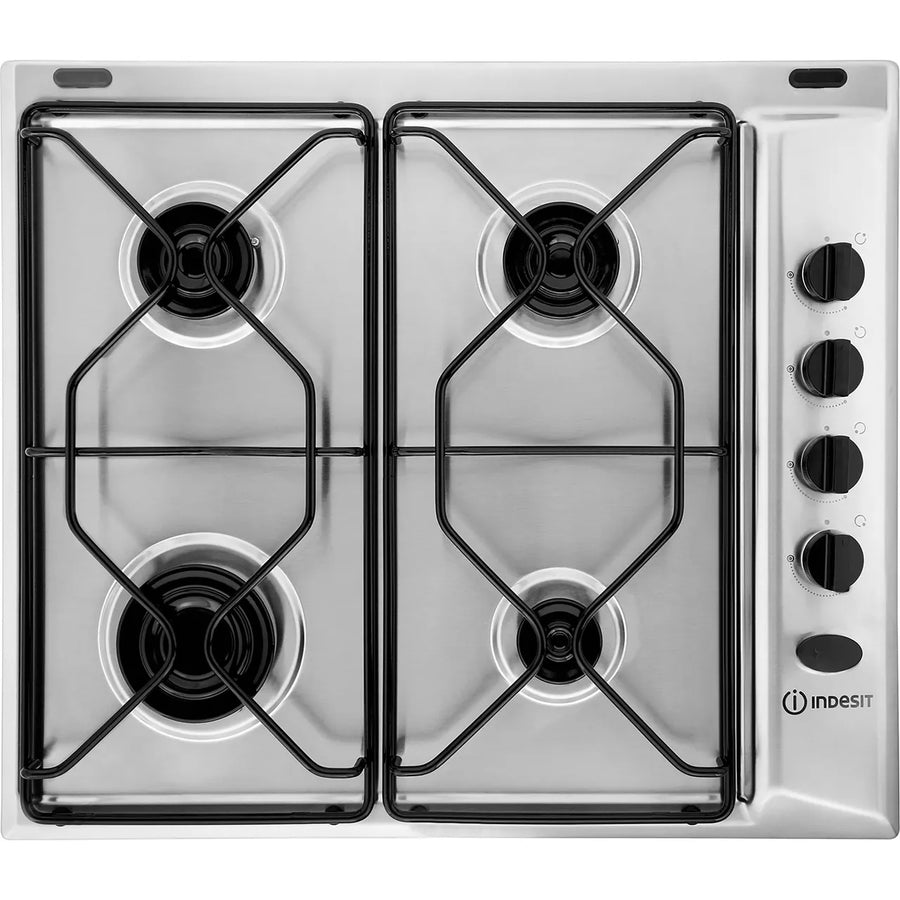 Indesit PAA642IX 60cm 4 Burner Gas Hob Stainless Steel