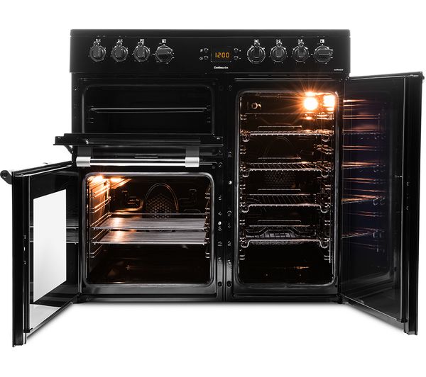 LEISURE CK90C230K Cookmaster Black 90cm Electric Range Cooker With Ceramic Hob