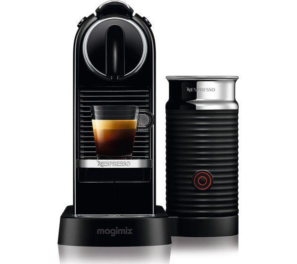 NESPRESSO by Magimix CitiZ & Milk Coffee Machine - Black - Basil Knipe Electrics