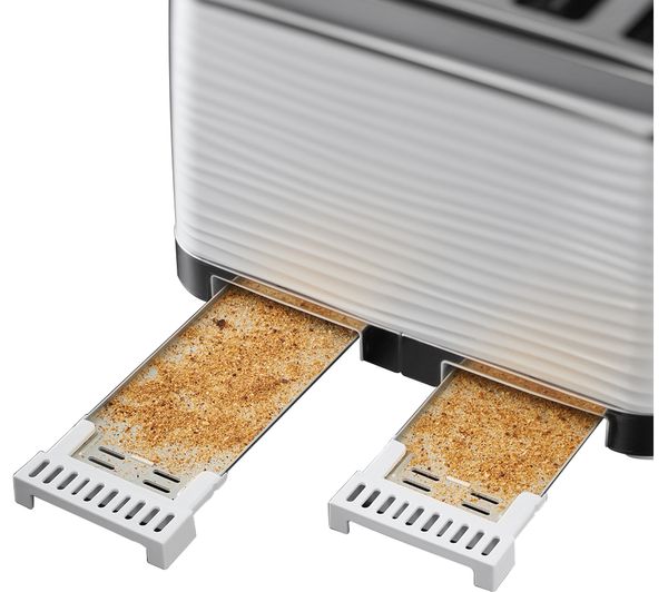 Russell Hobbs 24380 White Inspire High Gloss 4 Slice Toaster