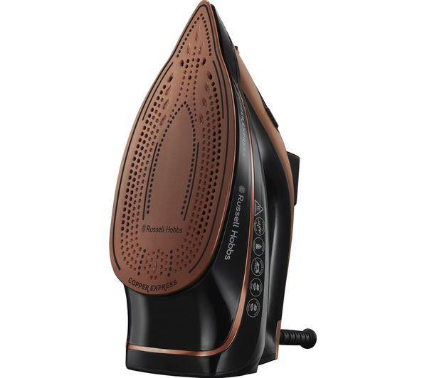RUSSELL HOBBS 23975 Copper Express Steam Iron - Copper & Black - Basil Knipe Electrics