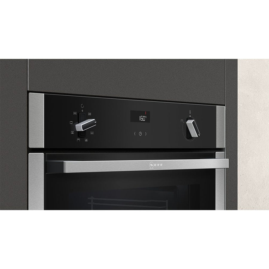 Neff N50 B4ACF1AN0B Slide Hide CircoTherm Built in Single Oven Basil Knipe Electrics
