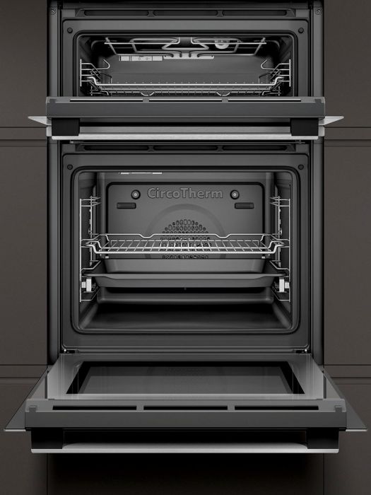 Neff N50 U1ACE5HN0B CircoTherm® Built-In Double Oven Stainless Steel with EasyClean® [LAST ONE]