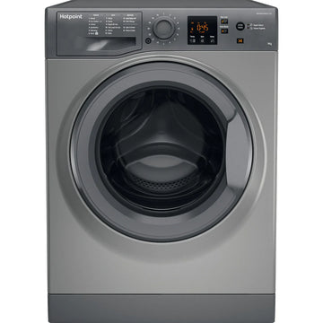 Hotpoint NSWF945CGGUKN 9kg 1400 Spin Washing Machine  Graphite - [Full Load In 45 Mins]