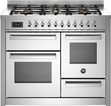 Bertazzoni PRO116L3EXT 110cm Dual Fuel Range Cooker in Stainless Steel