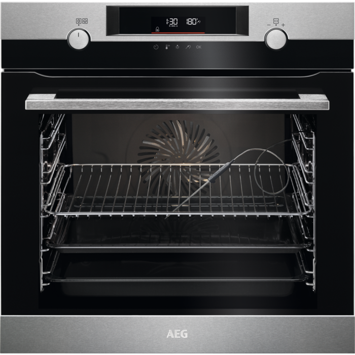 AEG 6000 Series built-in single oven with steam bake