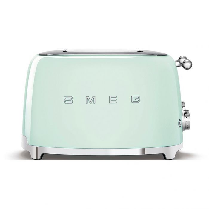 Smeg TSF03PGUK Retro Style 4 Slice Toaster In Pastel Green