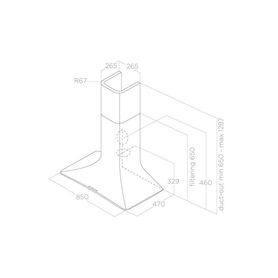 Elica Sweet Umber 85cm Chimney Hood [last one]