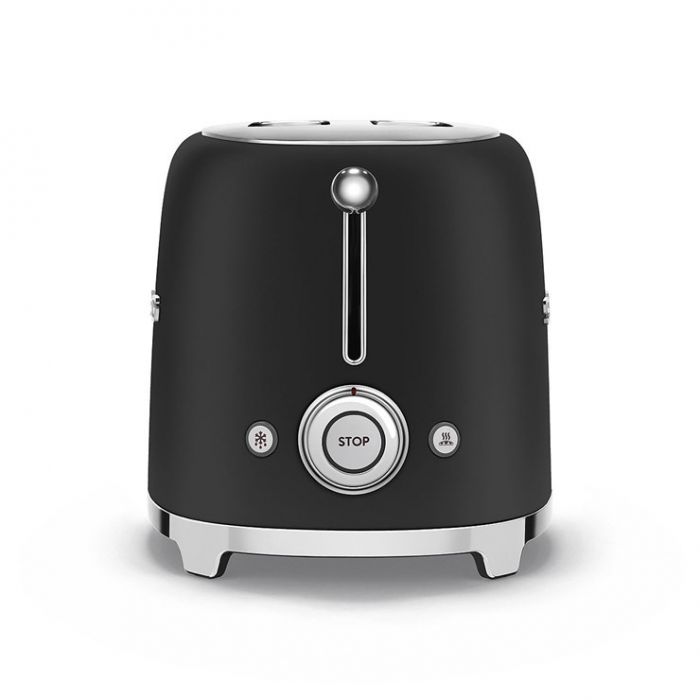 Smeg TSF01BLMUK 50's Style Two Slice Toaster - Matt Black