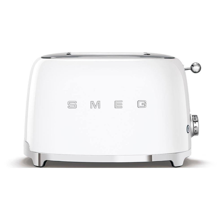 Smeg TSF01WHUK 50's Retro Style Toaster In White - Basil Knipe Electrics
