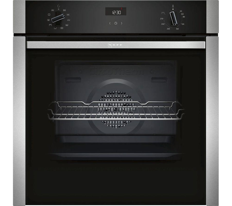 Neff B3ACE4HN0B Built-In Slide & Hide Oven In Stainless Steel Basil Knipe Electrics