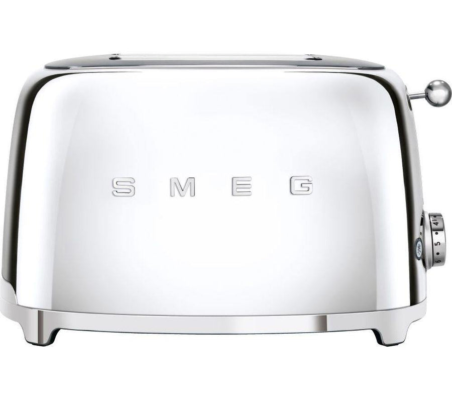 Smeg TSF01SSUK 50's Retro Style Toaster In Stainless Steel - Basil Knipe Electrics