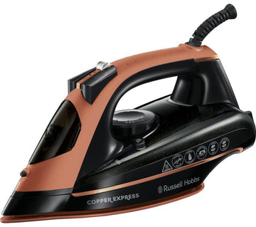 RUSSELL HOBBS 23975 Copper Express Steam Iron - Copper & Black - Basil Knipe Electrics